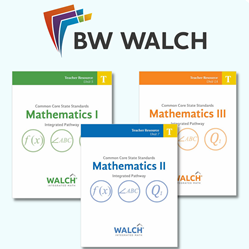 CCSS Math I, II, III programs from BW Walch