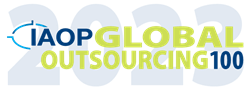 logo for the 2023 IAOP Global Outsourcing 100