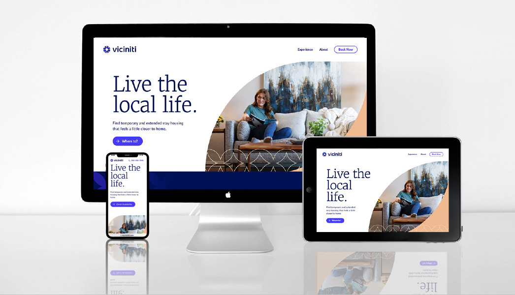 Introducing the new Viciniti Corporate Housing website with online booking.