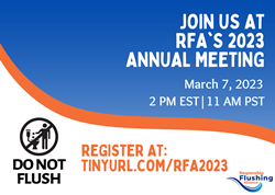 Join RFA's annual meeting webinar on March 7, 2023 at 11 a.m. PST by registering at tinyurl.com/RFA2023