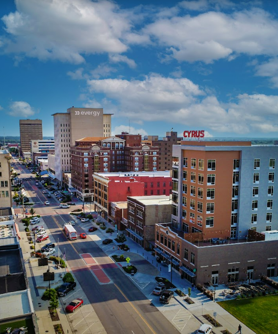 Downtown Topeka, Kansas. Photo courtesy of Greater Topeka Partnership.