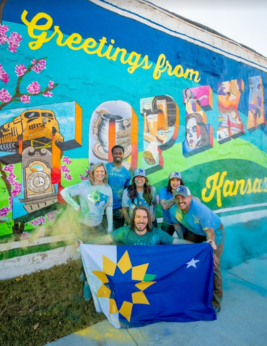 Greetings from Topeka - NOTO Arts District Mural. Photo courtesy of Greater Topeka Partnership.