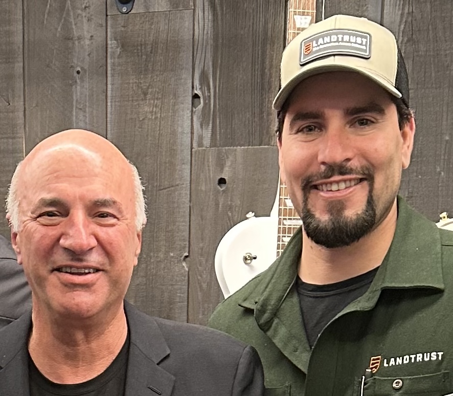 Shark Tank's Kevin O"Leary with Nic De Castro, Founder and CEO of tech startup LandTrust