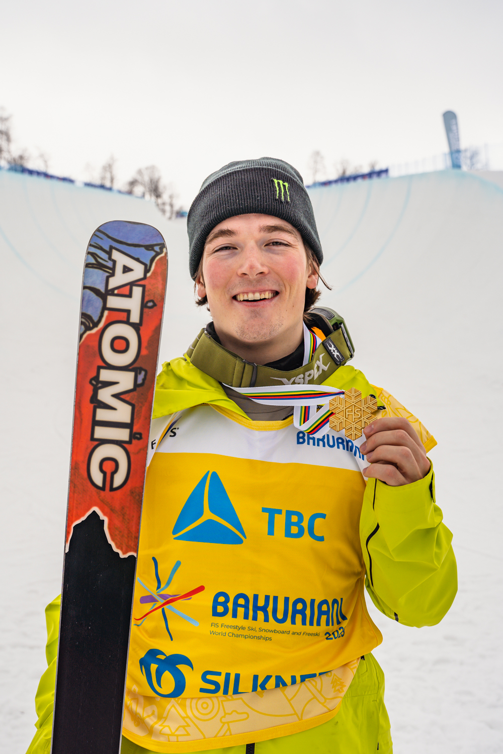 Monster Energy's Brendan Mackay from Calgary, Canada, Wins Men’s Ski Halfpipe Competition at FIS World Championships in Bakuriani, Georgia