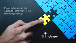 Think Anew branded announcement of joining the Absolute Performance, Inc (API) family of technology companies.