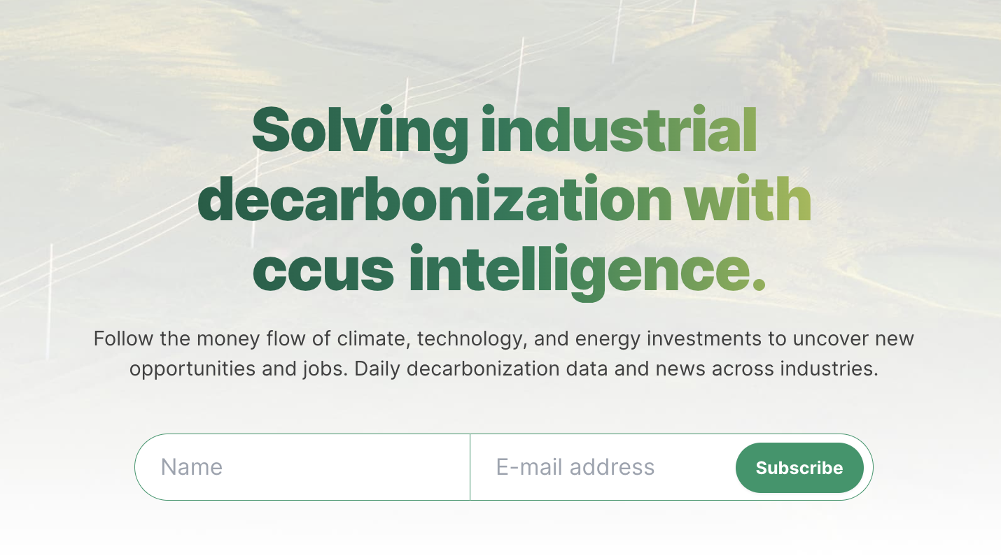 Subscribe to Decarbonfuse Daily Newsletter for CCUS Project Announcements