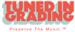 The official logo and slogan of Tuned In Grading.
