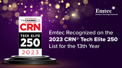 Thumb image for Emtec Recognized on the 2023 CRN Tech Elite 250 List for the 13th Year