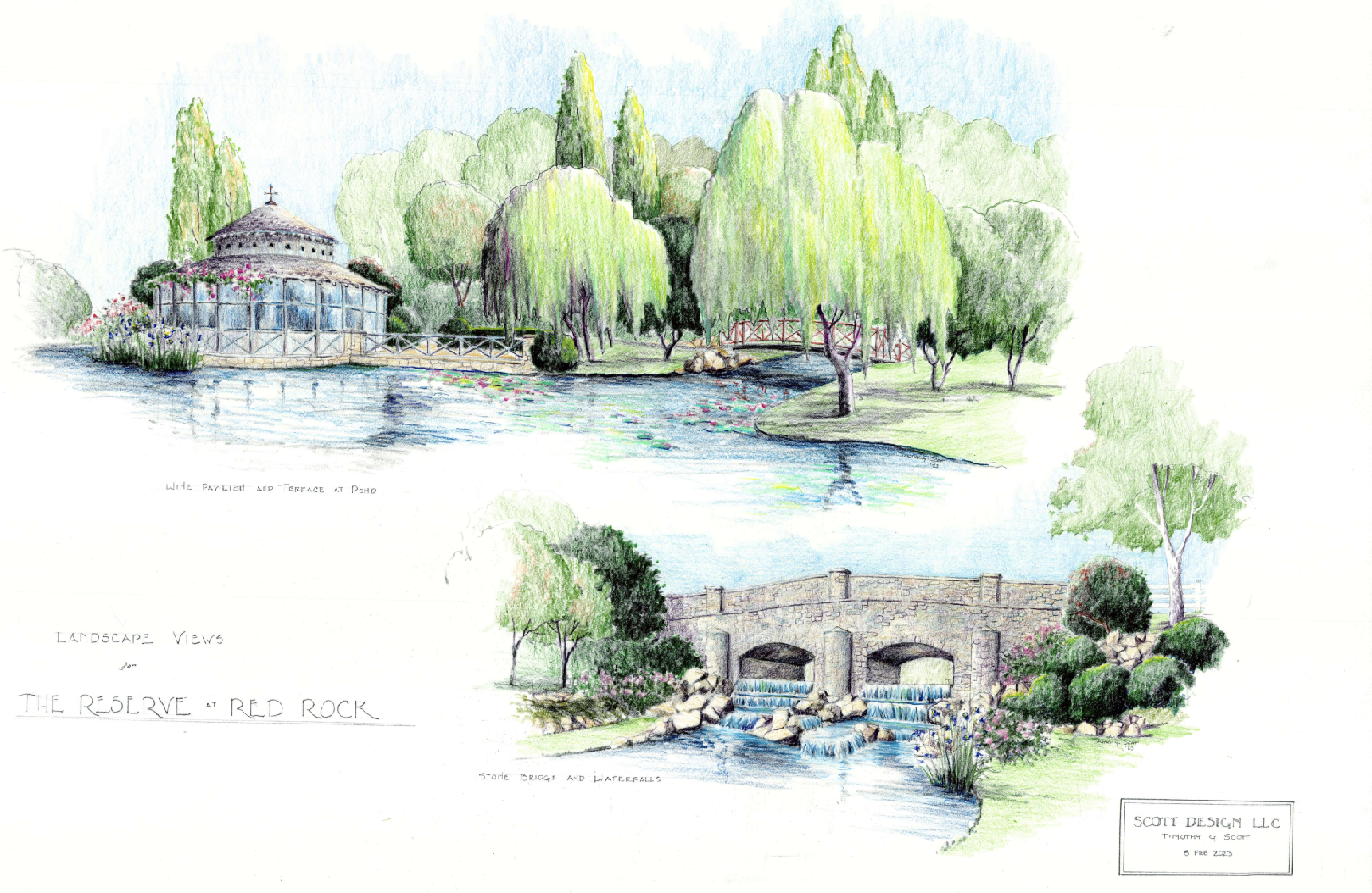 The Reserve at Red Rock Canyon Landscape Design Rendering
