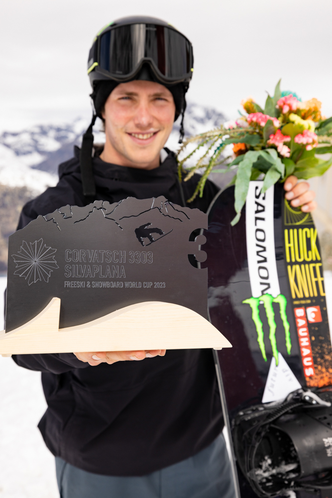 Monster Energy's Sven Thorgren Finishes Third in Men’s Snowboard Slopestyle at the FIS World Cup in Silvaplana, Switzerland