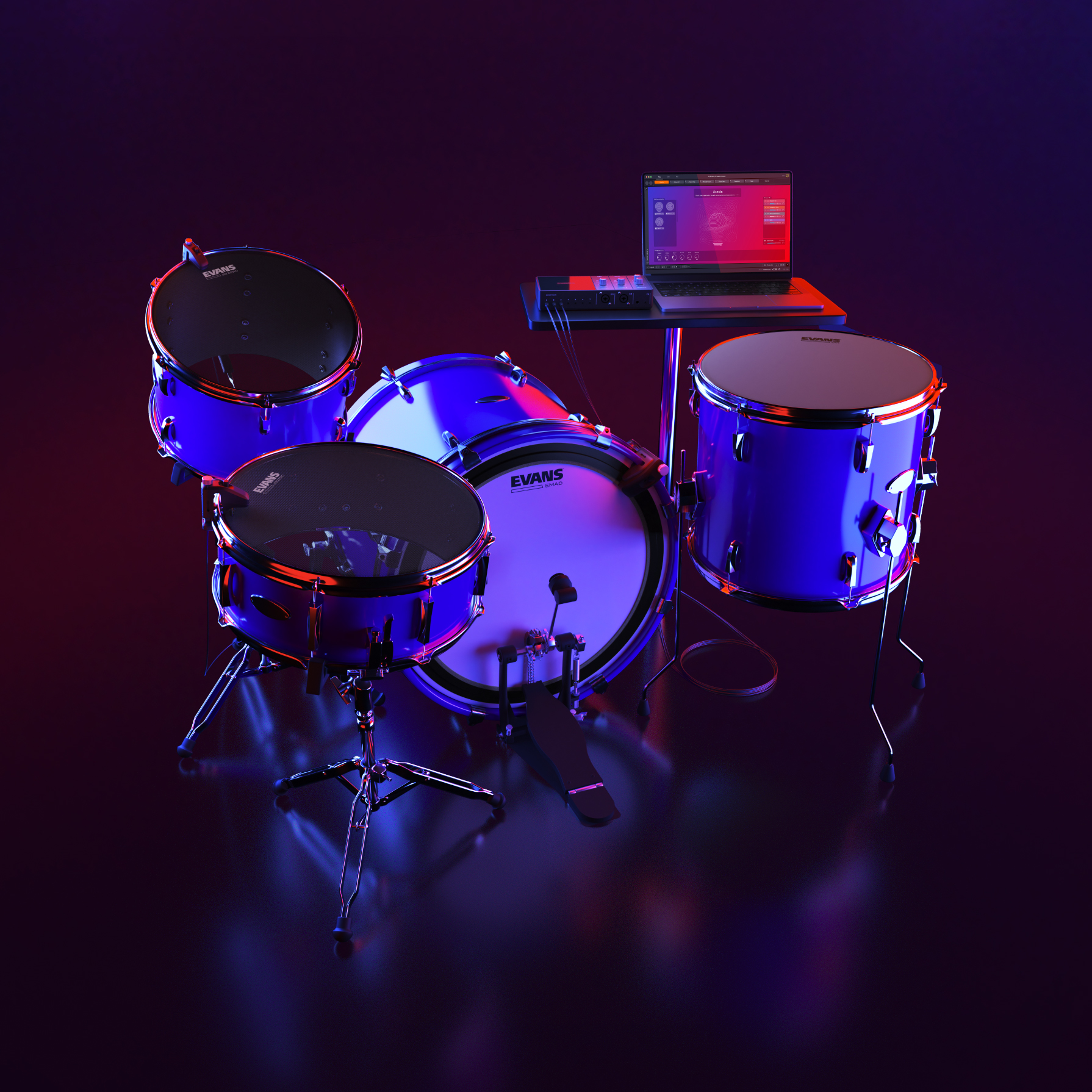Sensory Percussion Sound System with Drum Kit