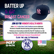 United Breast Cancer Foundation &amp;  the New York Yankees Team-up for Women’s Health Month