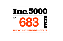 Inc 5000 graphic representing Green Blazer as the 683rd fastest growing company in the United State in 2022