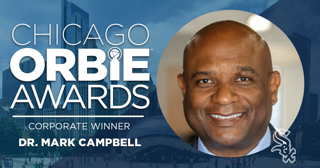 Corporate ORBIE Winner, Dr. Mark Campbell of Chicago White Sox