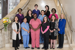 Mercy nurses gather in celebration of recognition in Baltimore magazine's 2023 "TOP NURSES" edition.