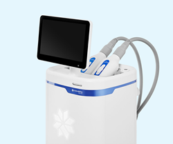 CoolSculpting Elite system on a blue background