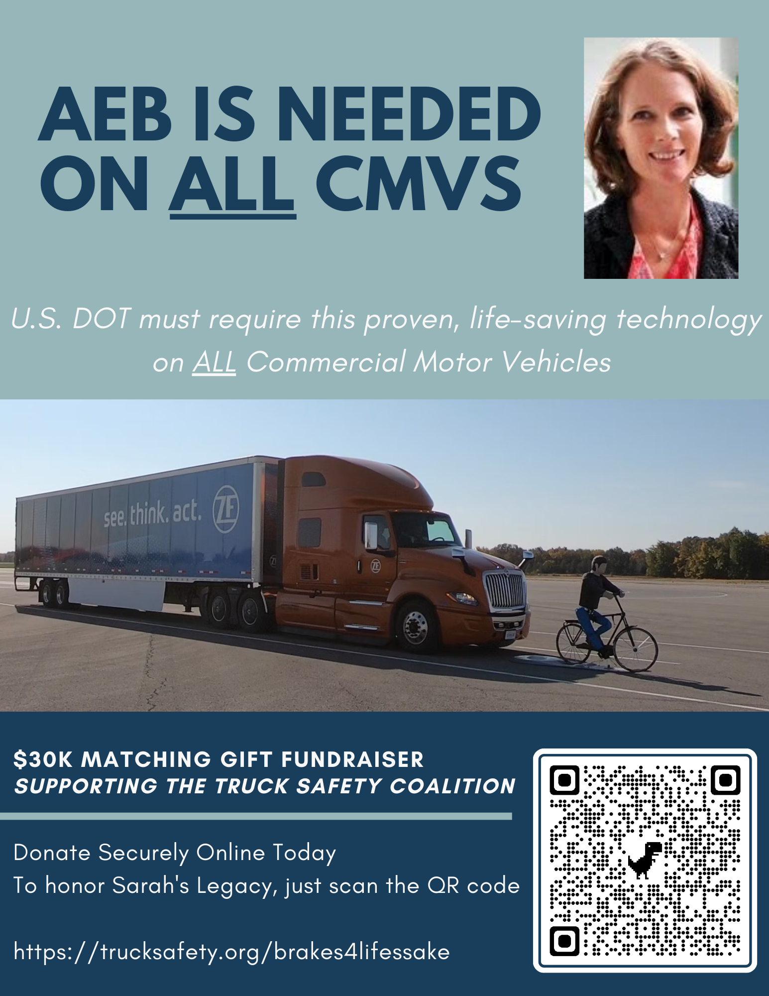 TSC Seeks Matching Donations to Save Lives from Large Truck Crashes