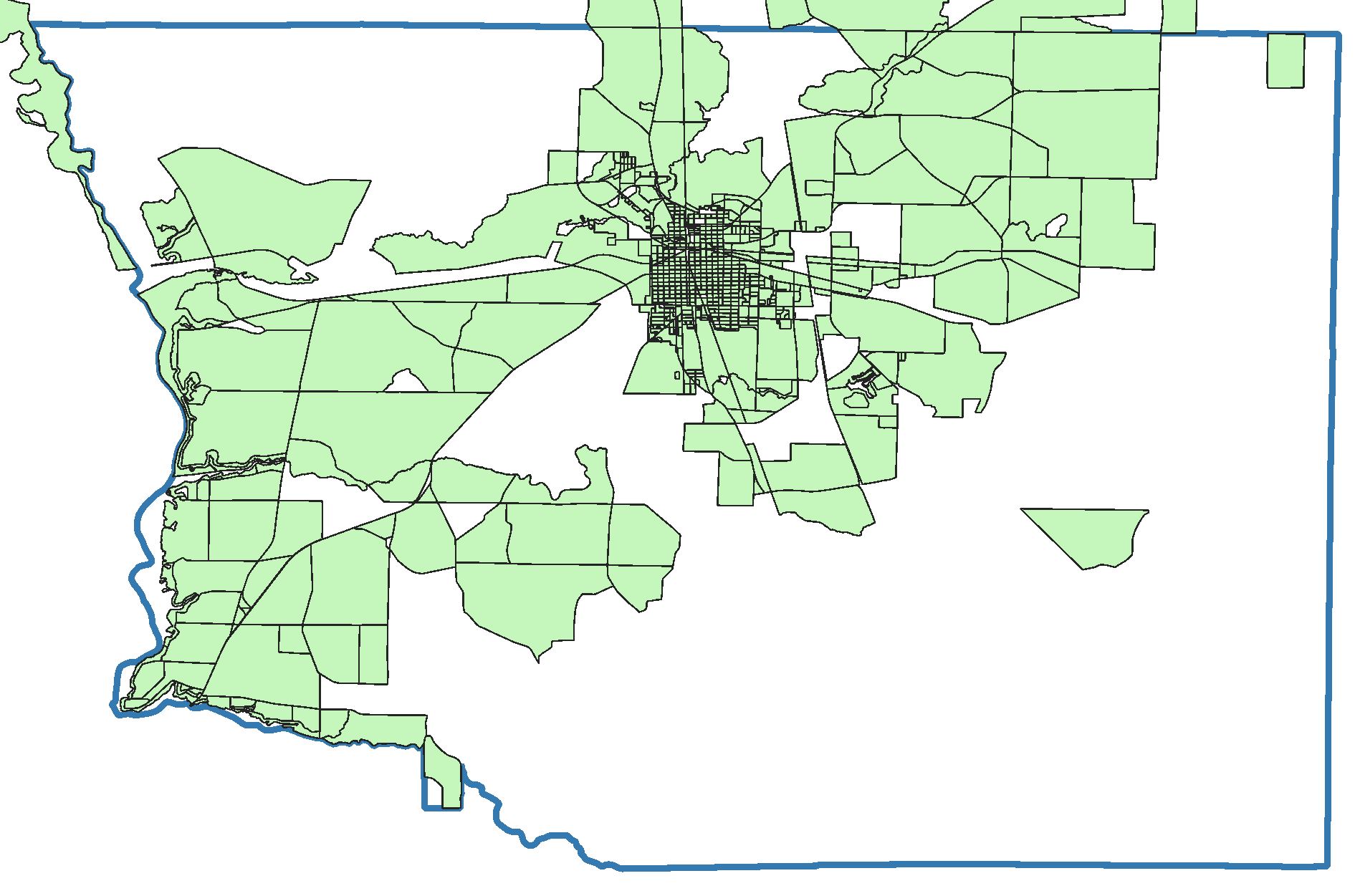 Served Areas of Incumbent Fiber Providers in Crisp County, GA.
