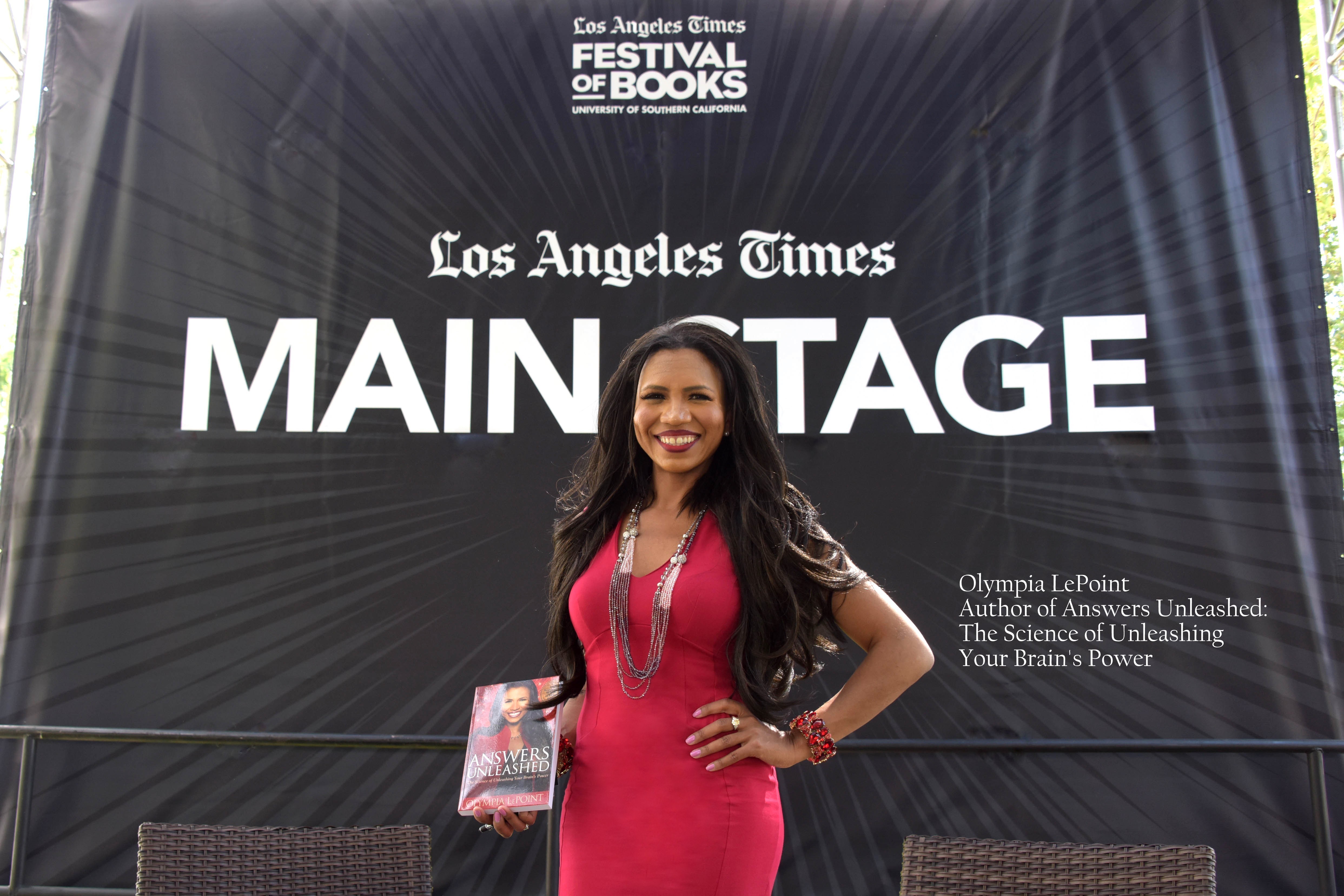 Olympia LePoint at the Los Angeles Times Festival of Books.