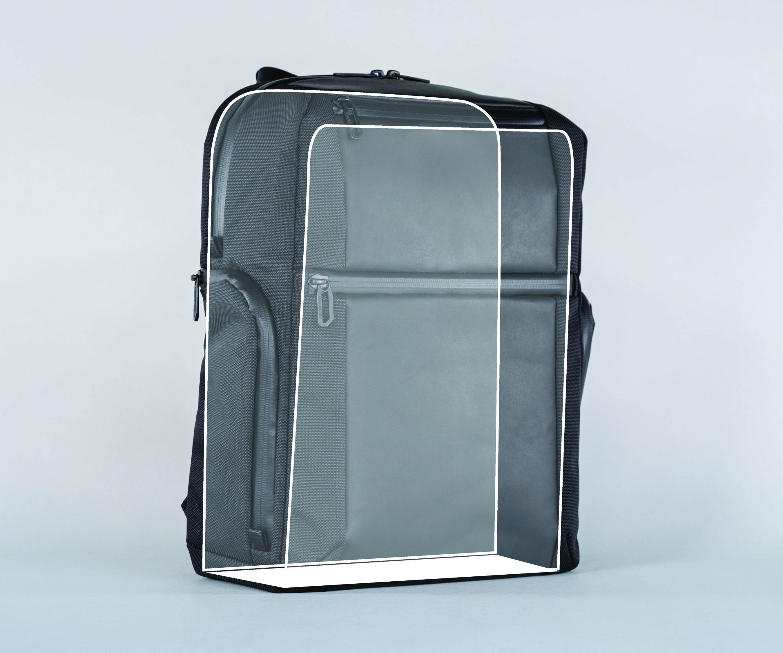 Foam structure protects contents and keeps bag upright