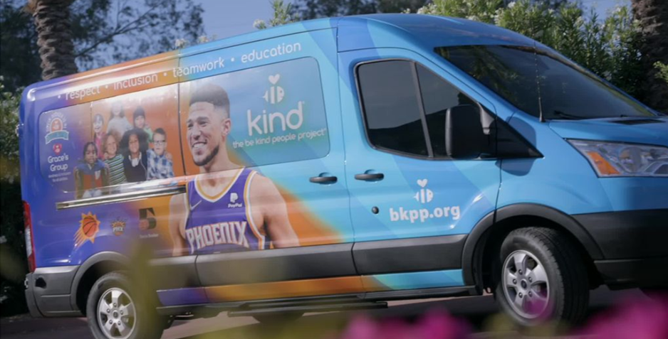 The Be Kind People Project's BE KIND Booker Van