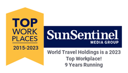 Sun Sentinel Names World Travel Holdings A Winner of the South Florida Top Workplaces Award