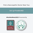 The American Association of Naturopathic Physicians to Celebrate Naturopathic Medicine Week, May 14-20