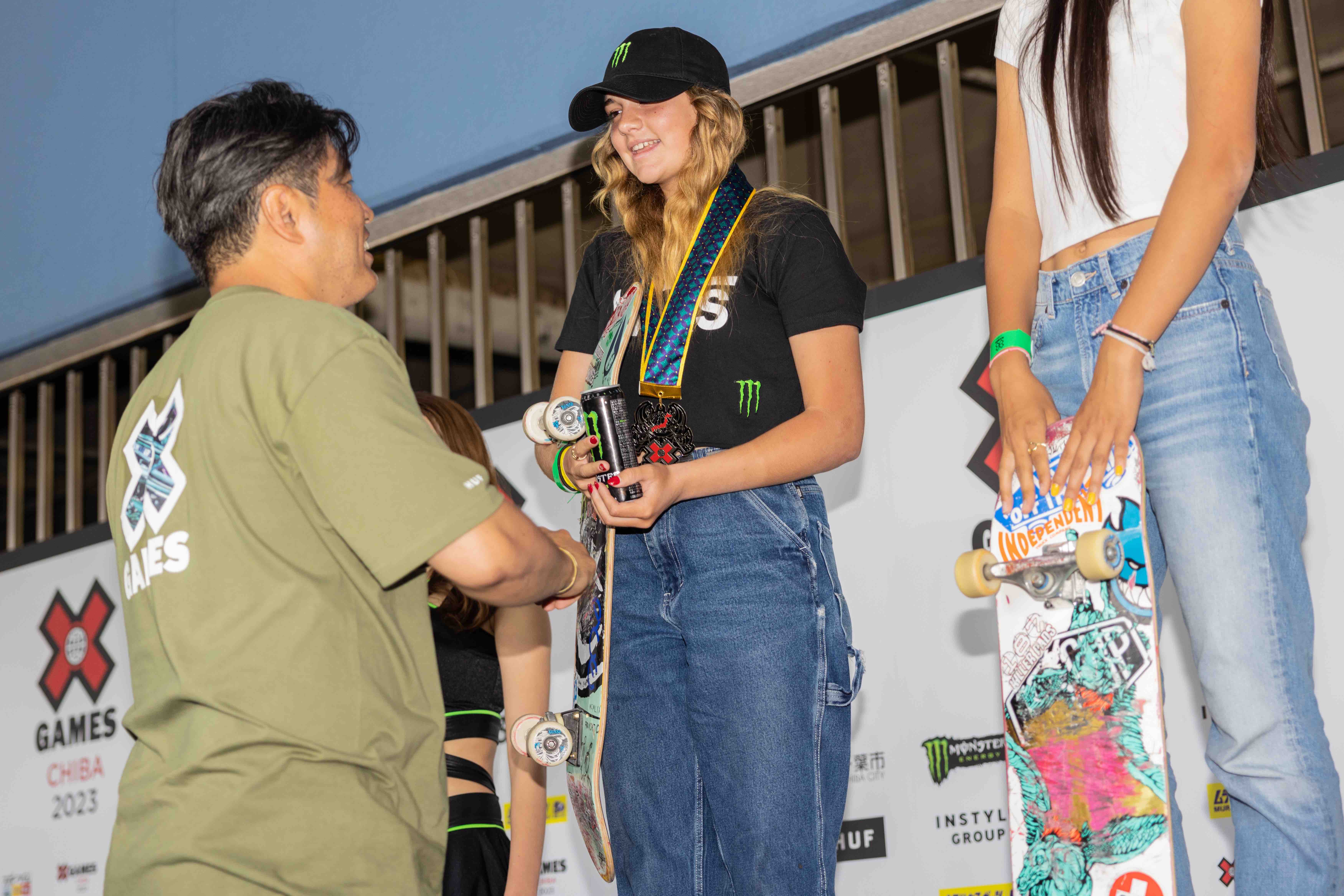 Monster Army's Ruby Lilley Wins Silver in Women's Skateboard Park at X Games Chiba 2023