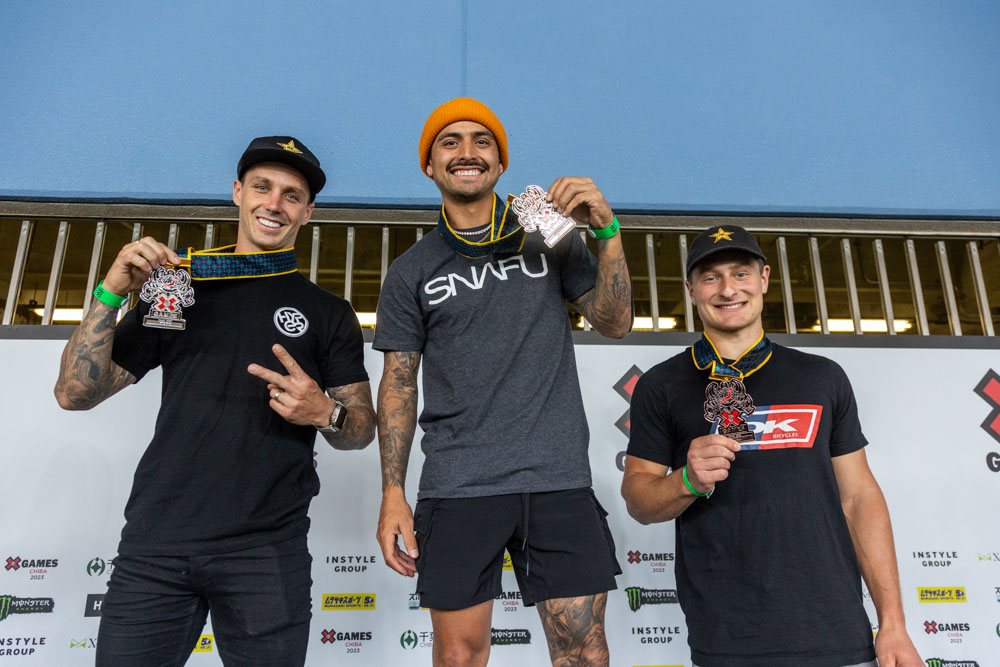 Monster Energy's Daniel Sandoval Wins Gold in BMX Park at X Games Chiba 2023