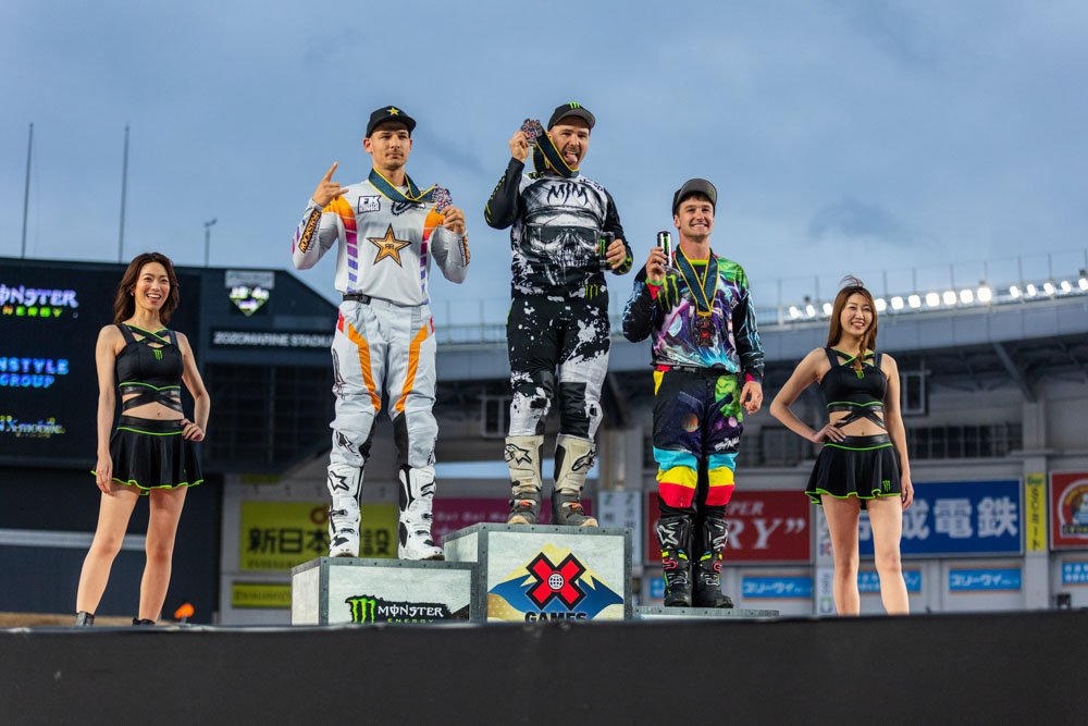 Monster Energy's Jackson Strong Earns Gold and Harry Bink Takes Bronze in Moto X Best Trick at X Games Chiba 2023