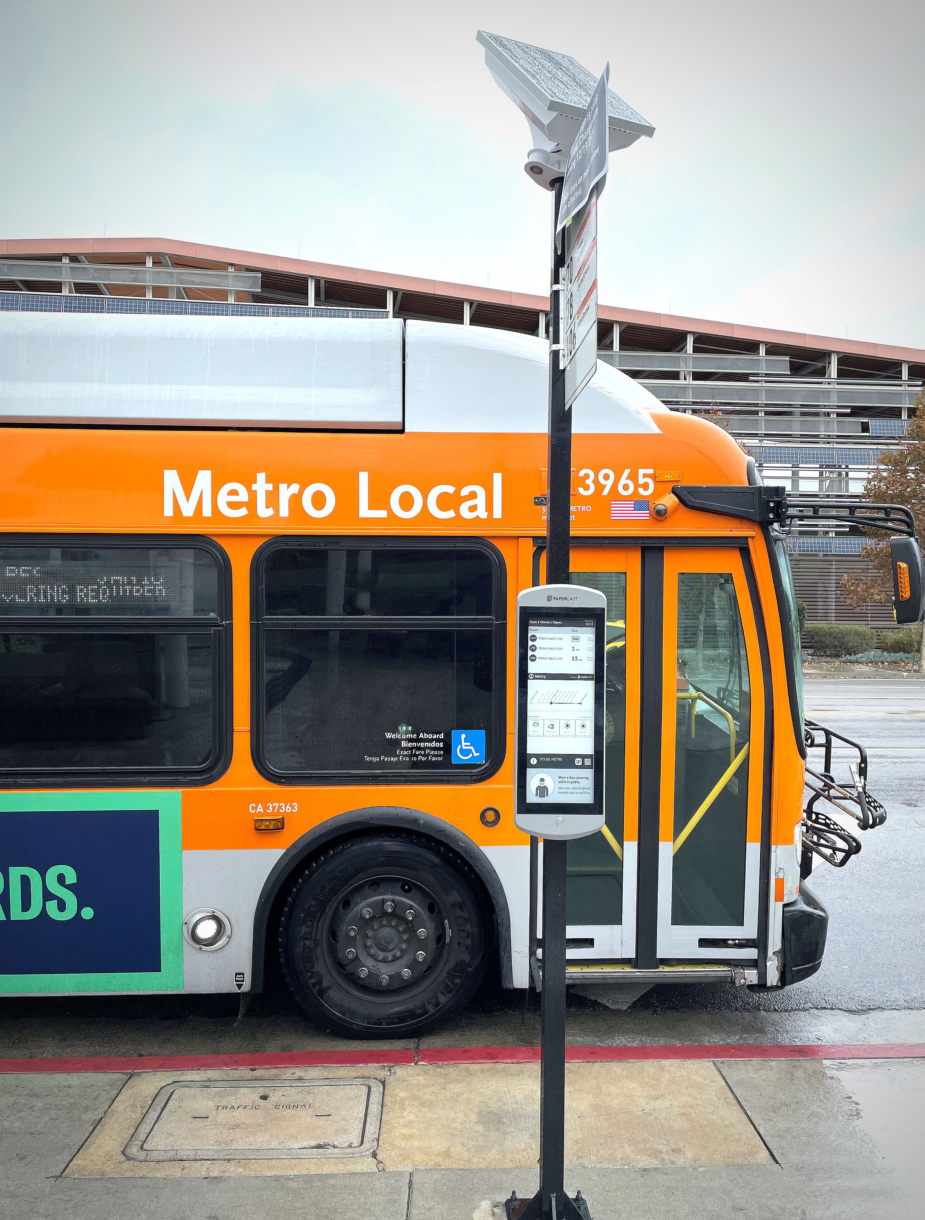 LA Metro selects Papercast® e-paper passenger information displays