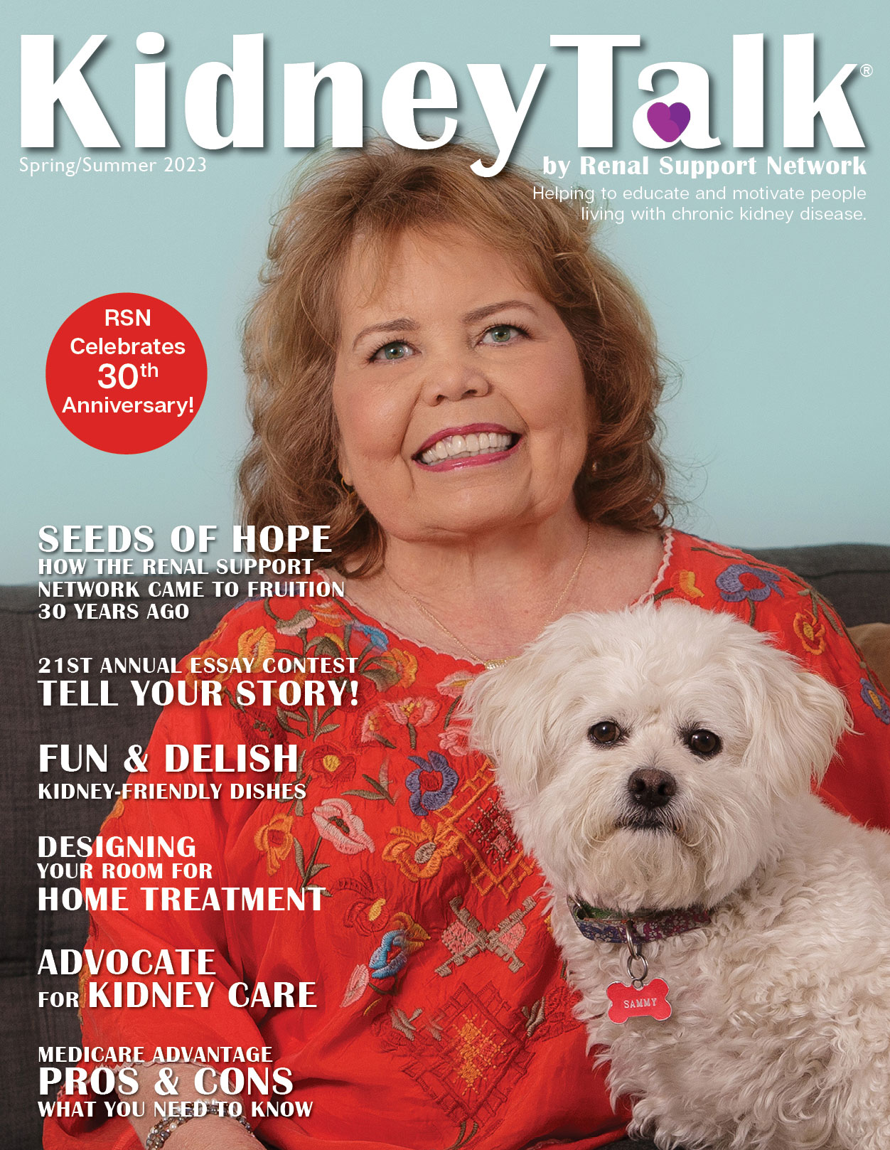 KidneyTalk® Magazine, Lori Hartwell, RSN Founder and President © Renal support Network