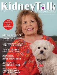 KidneyTalk Magazine, Lori Hartwell, Renal support Network Founder and President