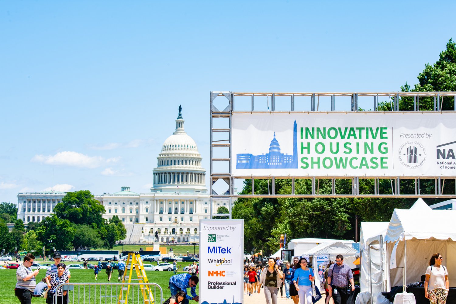 Innovative Housing Showcase on national Mall in DC 2022. Photo courtesy HUD