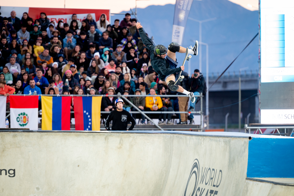Monster Energy’s Tom Schaar Takes Second Place in Skateboard Park at the 2023 World Skateboarding Tour Park San Juan Contest in Argentina