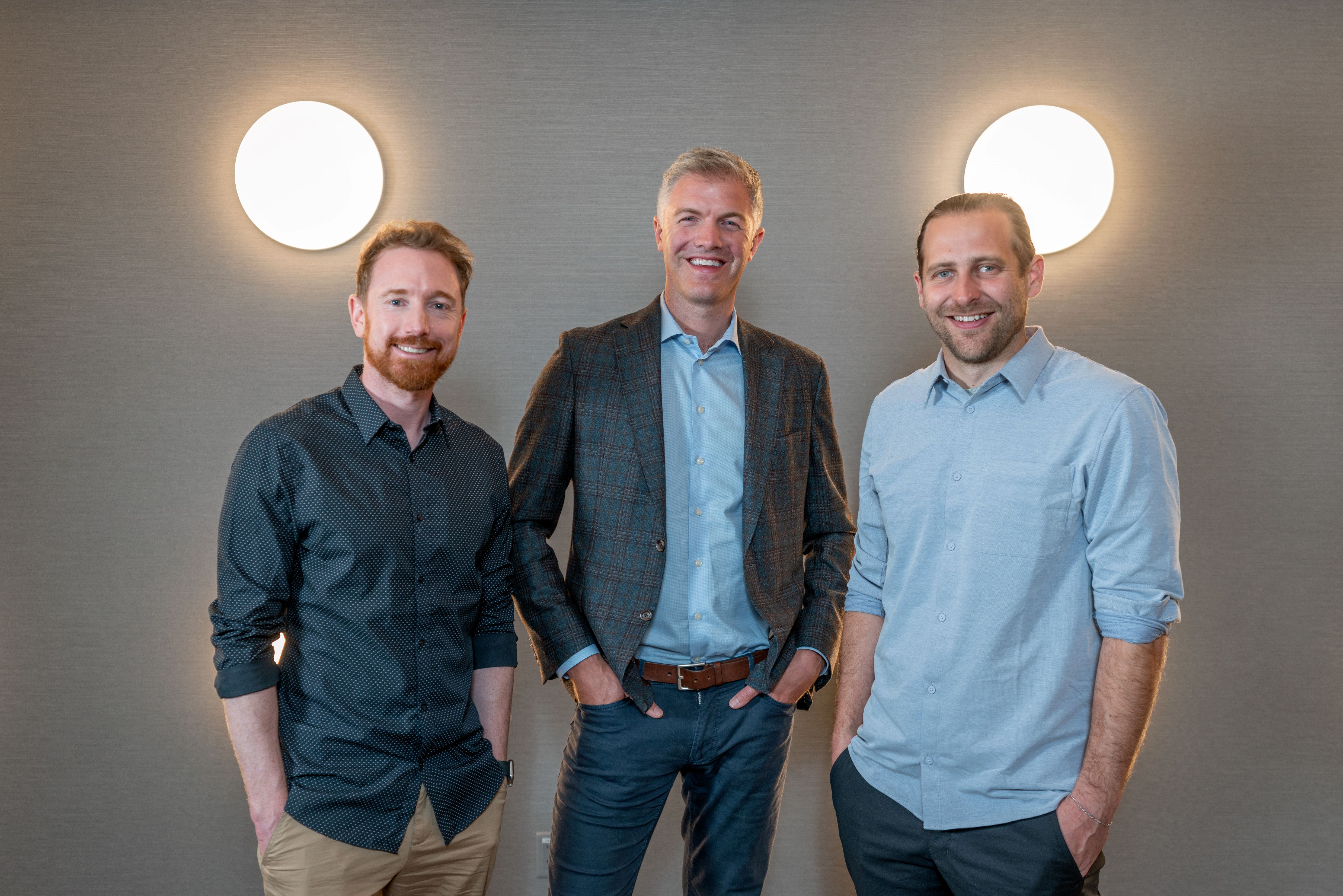C-Level Team Caption: Adam Jones (CRO), Steve de Jong (CEO) & Robert McFarland (CFO) 