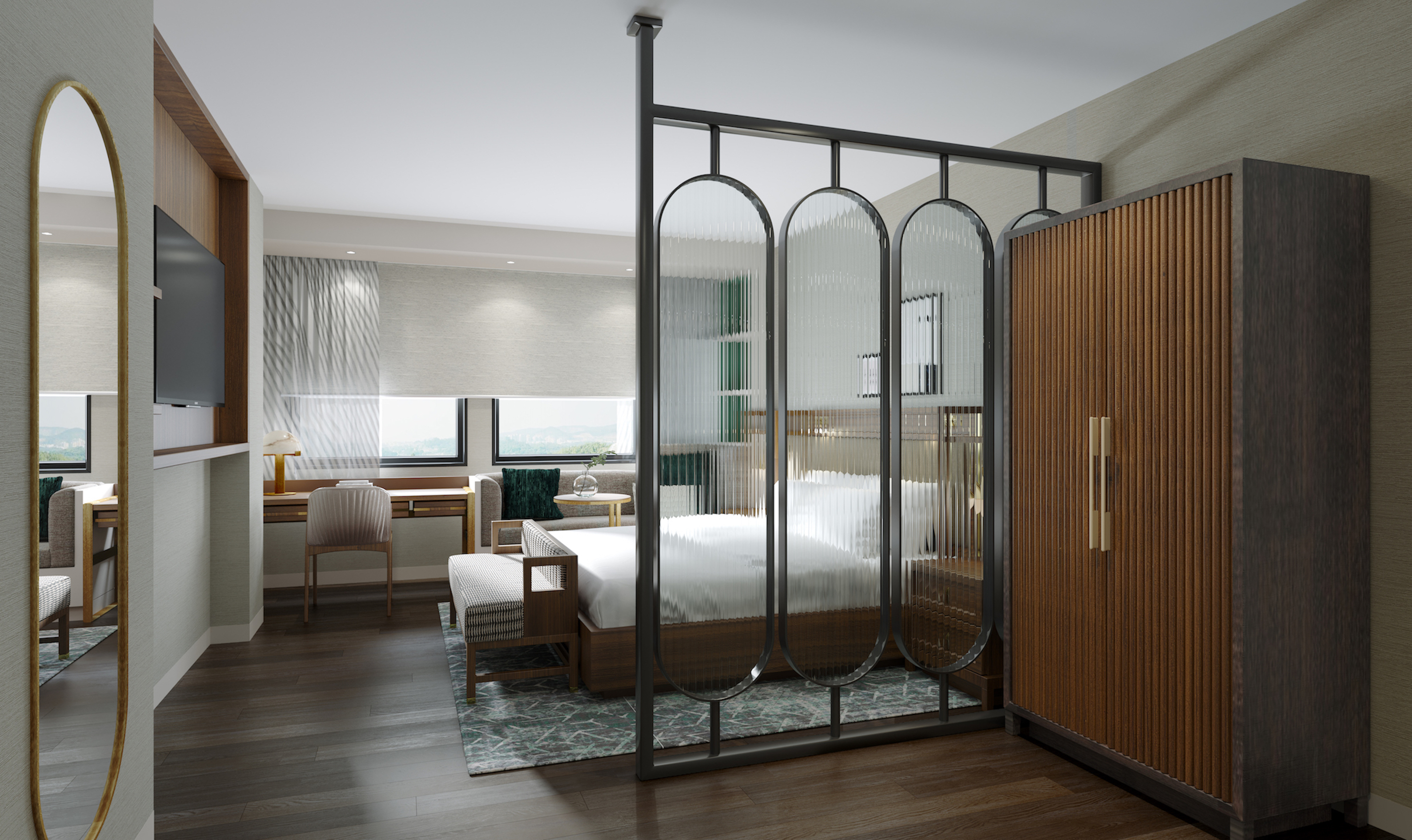 King Guestroom Rendering InterContinental San Antonio