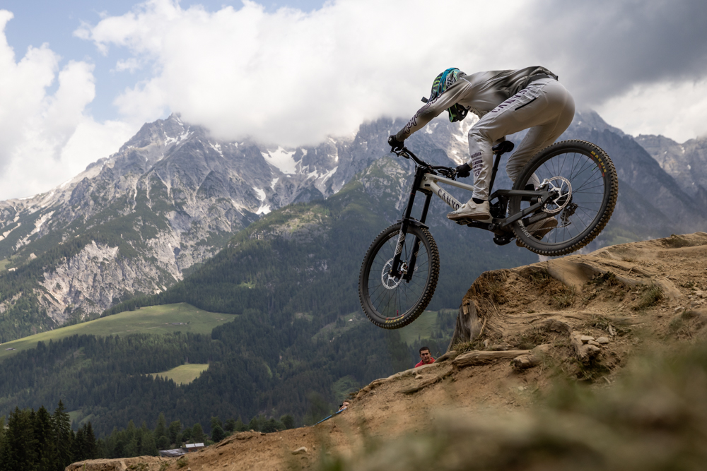 Monster Energy's 26-Year-Old Luca Shaw from North Carolina Takes Fifth Place in Elite Men Division at the UCI Downhill Mountain Bike World Cup in Leogang