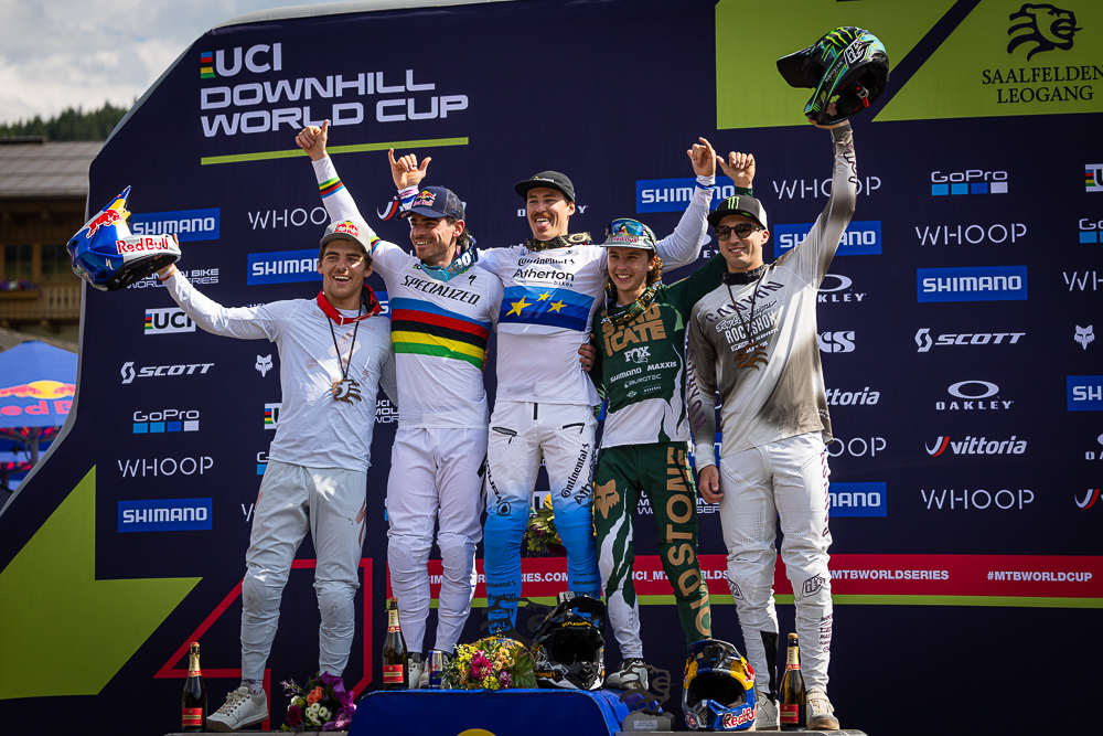 Monster Energy's 26-Year-Old Luca Shaw from North Carolina Takes Fifth Place in Elite Men Division at the UCI Downhill Mountain Bike World Cup in Leogang