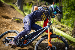 Monster Energy's Camille Balanche Takes Second Place in the Elite Women's Division at the UCI Downhill Mountain Bike World Cup in Leogang