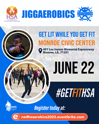 Northeast Delta HSA to host JiggAerobics Health and Fitness Event on June 22 at Monroe Civic Center