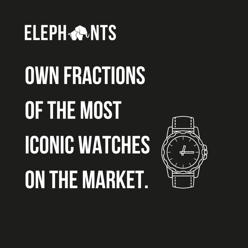 Elephants luxury watches fractionalisation