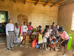 A member of The Prem Rawat Foundation team visits the Gogo Kitchen project.