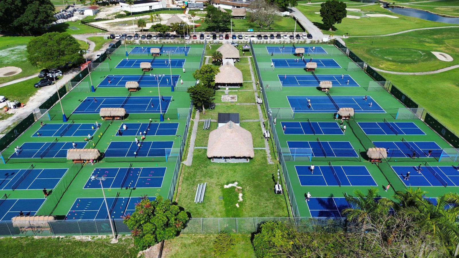 David Ensignia Tennis Academy's DETA Pickleball Club features 16 dedicated courts, making it the largest pickleball facility in Miami-Dade County.
