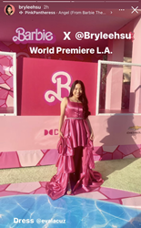 Eva La Cúz Dresses Barbie Actress Brylee Hsu For World Premiere