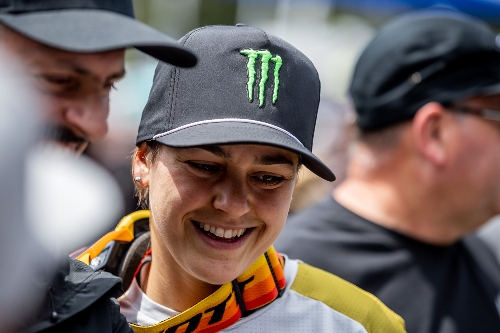 Monster Energy's Marine Cabirou Claims First Place in French National Championships of Downhill Mountain Bike Racing at Les Arcs, France