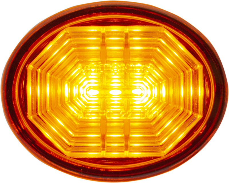 The three-diode MCL20 is an oval marker/clearance light measuring 1.875-inches wide, 1.5 inches tall and 0.5 inches thick.