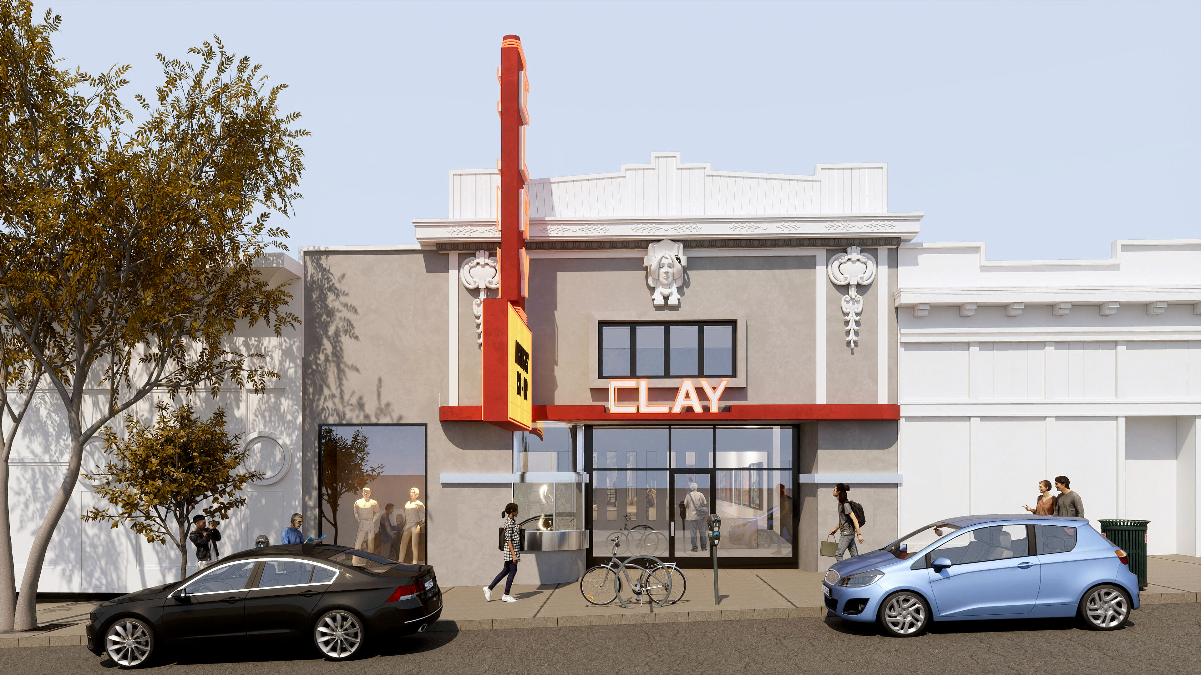 Exterior restoration plan for the Clay Theater