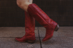 Make a Statement with the Red Whitley Boot: The Perfect Addition to Your Western Wardrobe!
