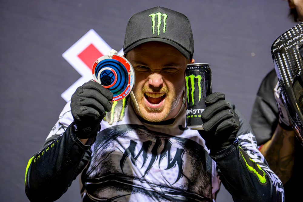 Monster Energy's Jackson Strong Wins Silver in Moto X Best Trick at X Games California 2023 in Ventura, California